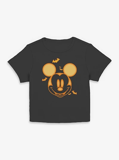 Disney Mickey Mouse Pumpkin Face Women Baby T-Shirt