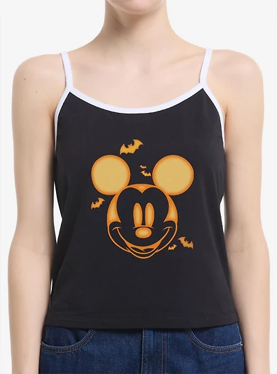 Disney Mickey Mouse Pumpkin Face Womens Cami