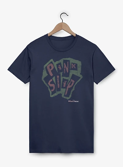 Disney Freaky Friday Pink Slip Logo T-Shirt