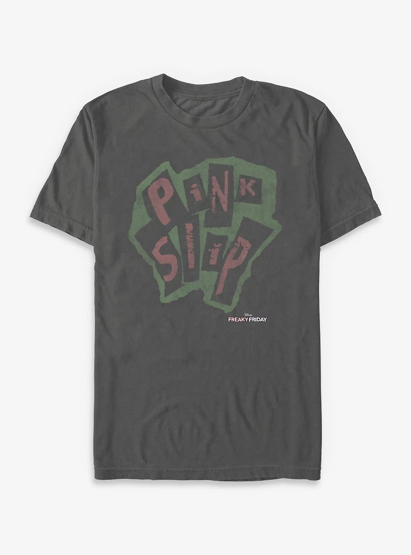 Disney Freaky Friday Pink Slip Logo Garment Dye T-Shirt