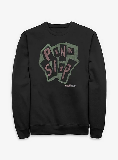 Disney Freaky Friday Pink Slip Logo Sweatshirt