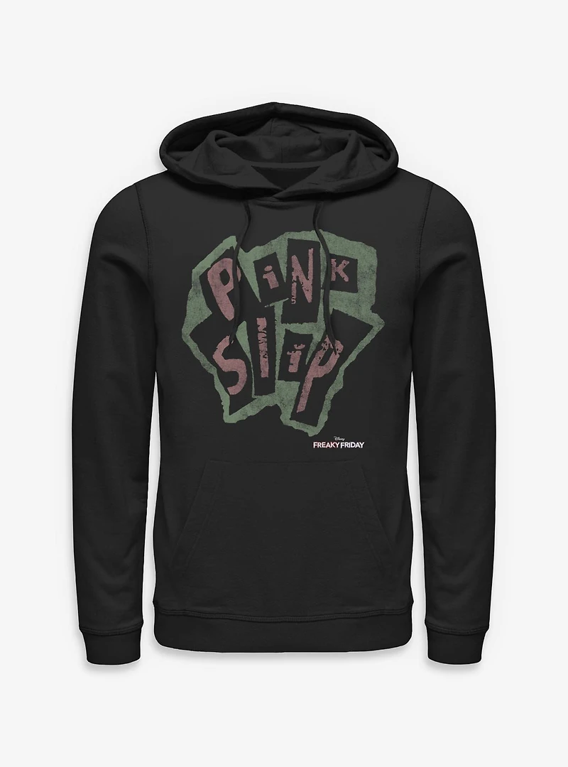 Disney Freaky Friday Pink Slip Logo Hoodie