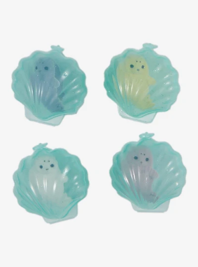 Seal Seashell Blind Assorted Flocked Figure