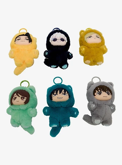 Jujutsu Kaisen Characters Cat Ear Blind Box Plush Keychain