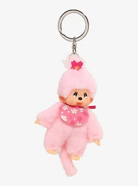 Monchhichi Cherry Blossom Plush Keychain