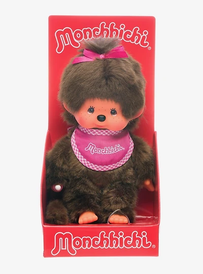 Monchhichi Pink Girl 8 Inch Plush
