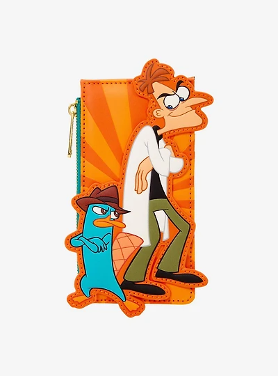 Loungefly Disney Phineas & Ferb Perry the Platypus & Dr. Doofenshmirtz Cardholder