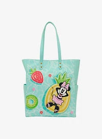 Loungefly Disney Mickey & Minnie Fruit Pool Floats Tote Bag