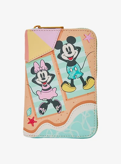 Loungefly Disney Mickey & Minnie Beach Scene Wallet
