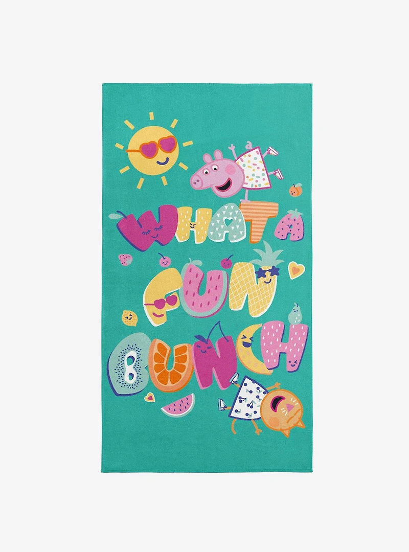 Peppa Pig Fun Bunch Microfiber Beach Towel