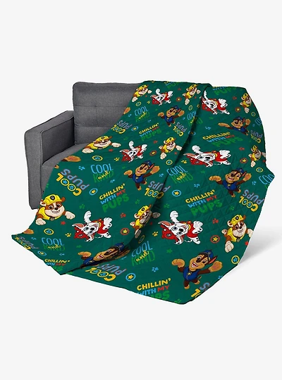 Paw Patrol Chill Pups Quilted Throw Blanket