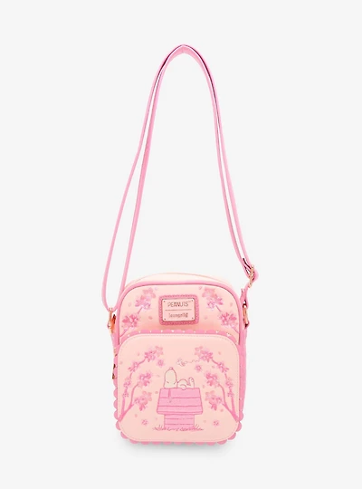 Loungefly Peanuts Snoopy Cherry Blossom Crossbody Bag - BoxLunch Exclusive