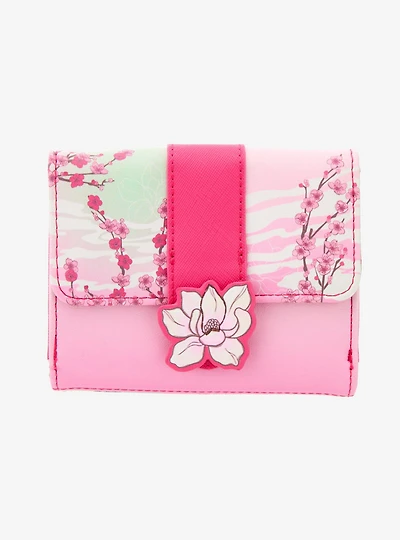 Loungefly Disney Mulan Cherry Blossom Illustrated Wallet- BoxLunch Exclusive
