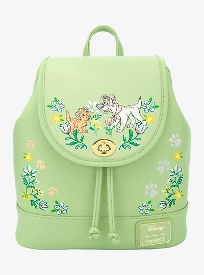 Loungefly Disney Oliver & Company Floral Drawstring Mini Backpack - BoxLunch Exclusive