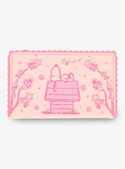 Loungefly Peanuts Snoopy Cherry Blossom Wallet - BoxLunch Exclusive
