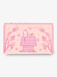Loungefly Peanuts Snoopy Cherry Blossom Wallet - BoxLunch Exclusive