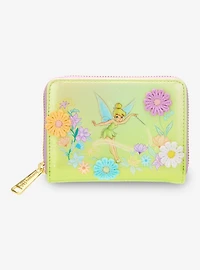 Loungefly Disney Peter Pan Tinker Bell Flower Iridescent Zip Wallet — BoxLunch Exclusive