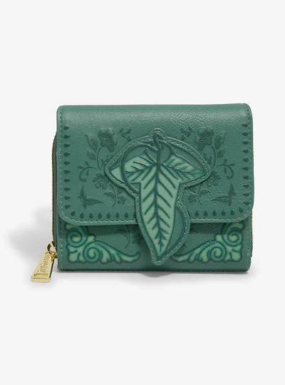 Loungefly The Lord of the Rings Leaf of Lórien Zip Wallet - BoxLunch Exclusive