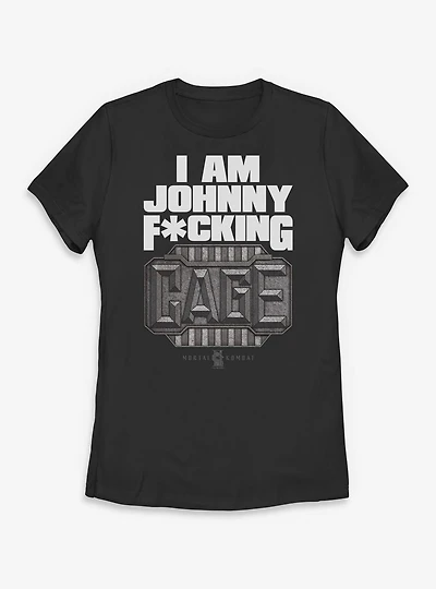 Mortal Kombat I Am Johnny Cage Womens T-Shirt