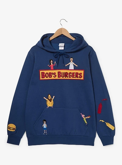 Bob's Burgers Characters Embroidered Hoodie — BoxLunch Exclusive