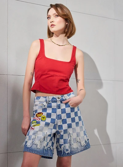 Disney Pixar Cars Checkered Women's Shorts — BoxLunch Exclusive