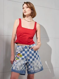 Disney Pixar Cars Checkered Women's Shorts — BoxLunch Exclusive