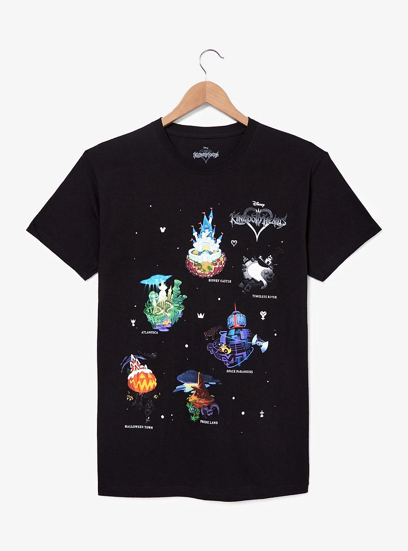 Disney Kingdom Hearts Worlds T-Shirt — BoxLunch Exclusive