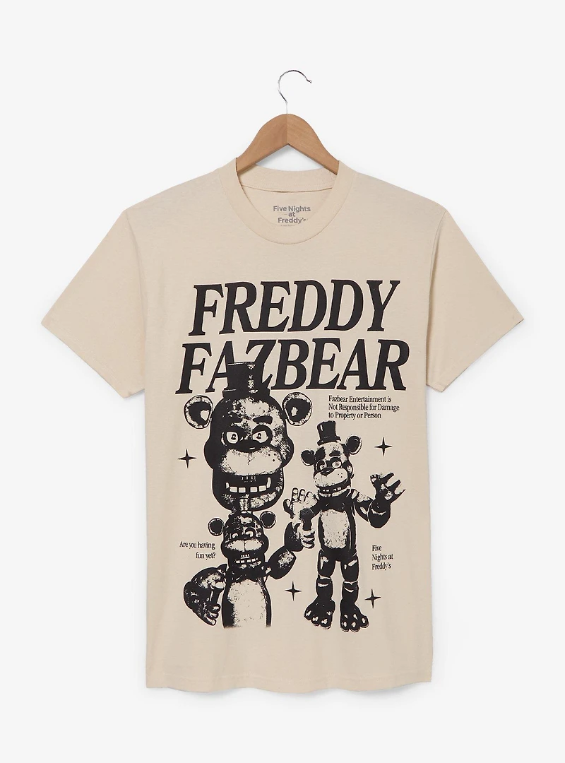 Five Nights at Freddy's Freddy Fazbear Tonal Multi-Portrait T-Shirt - BoxLunch Exclusive