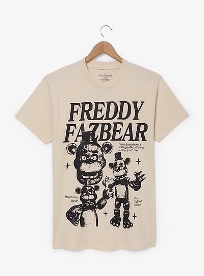 Five Nights at Freddy's Freddy Fazbear Tonal Multi-Portrait T-Shirt - BoxLunch Exclusive