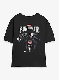 Marvel Punisher Downfall Womens Skimmer T-Shirt