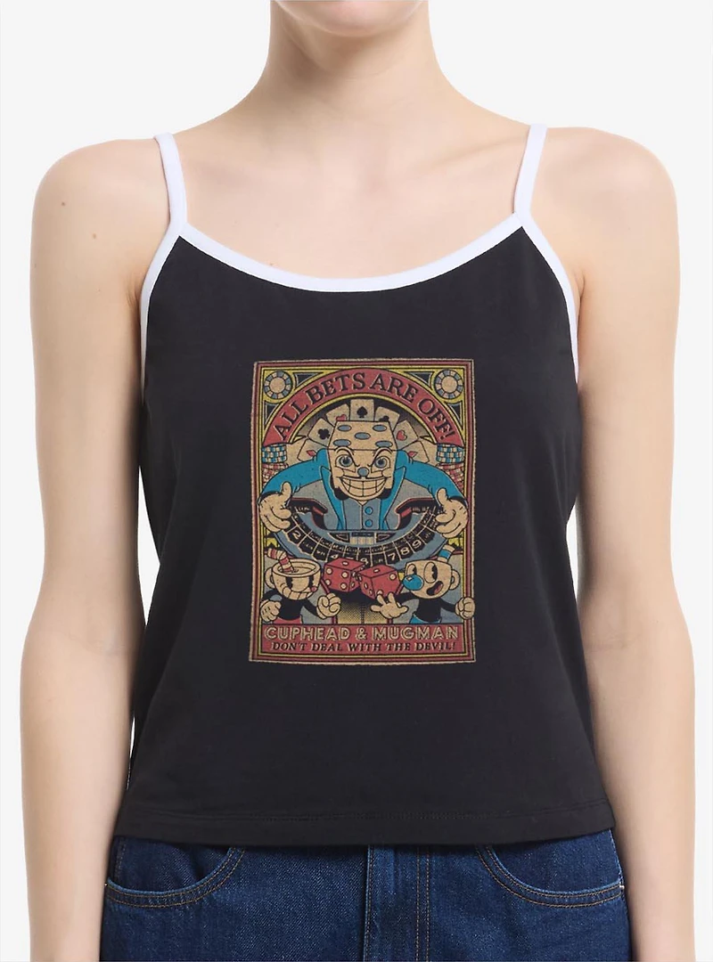 Cuphead All Bets Are Off Womens Cami Tank Top
