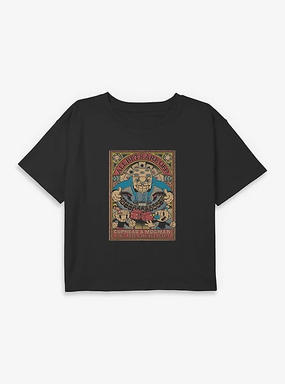 Cuphead All Bets Are Off Youth Girls Boxy T-Shirt