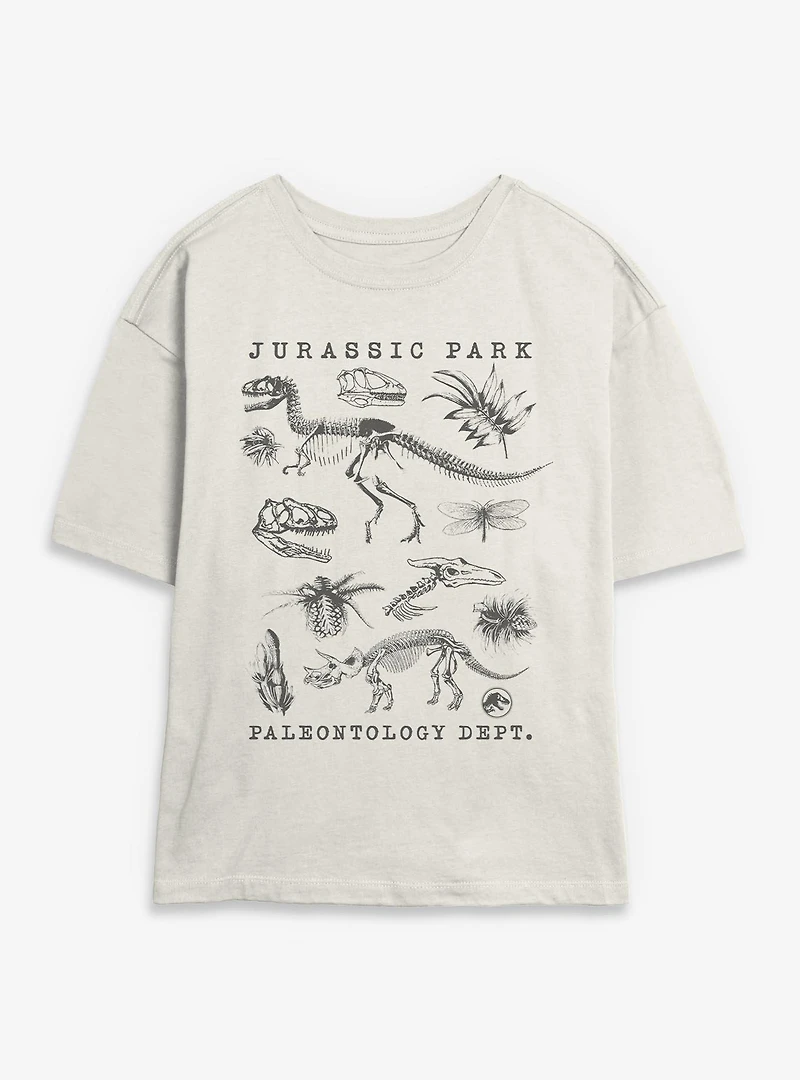 Jurassic Park Flora & Fauna Womens Skimmer T-Shirt