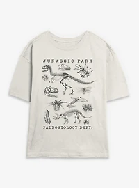 Jurassic Park Flora & Fauna Womens Skimmer T-Shirt