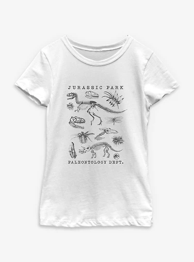 Jurassic Park Flora & Fauna Youth Girls T-Shirt