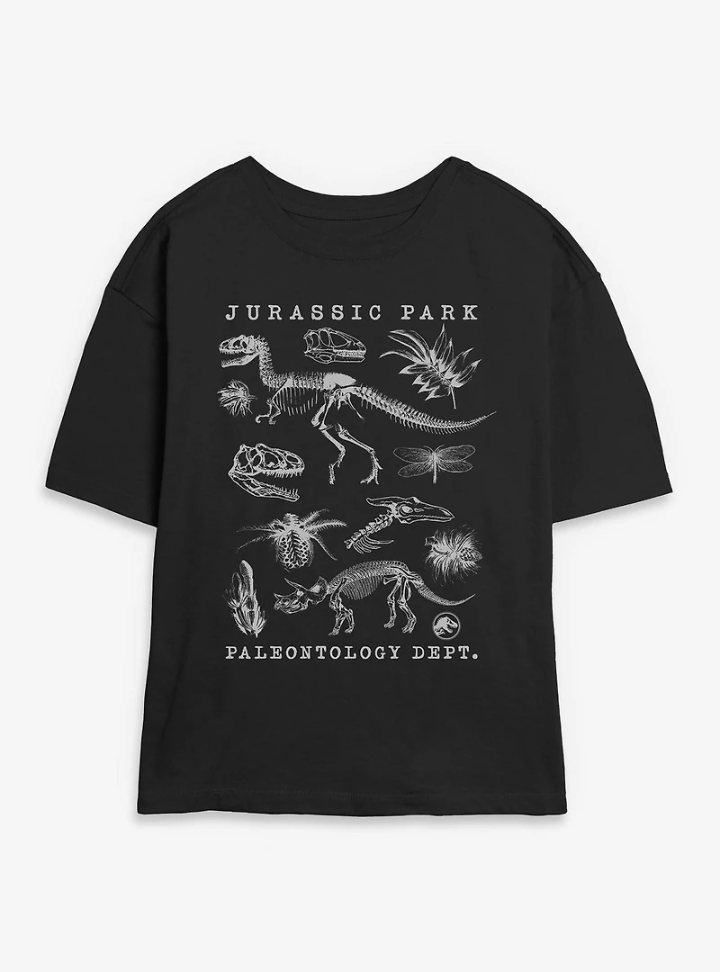 Jurassic Park Flora & Fauna Womens Skimmer T-Shirt
