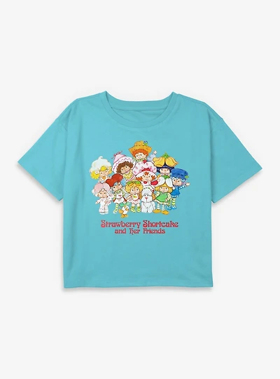 Strawberry Shortcake And Her Friends Youth Girls Boxy T-Shirt