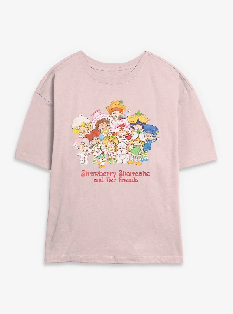 Strawberry Shortcake And Her Friends Womens Skimmer T-Shirt