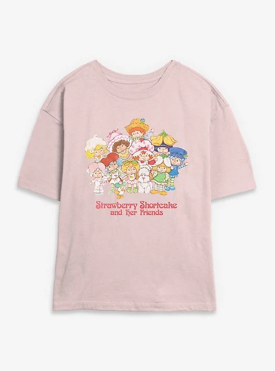 Strawberry Shortcake And Her Friends Womens Skimmer T-Shirt