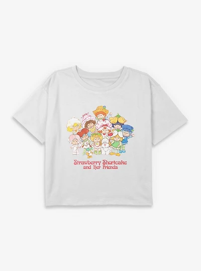 Strawberry Shortcake And Her Friends Youth Girls Boxy T-Shirt