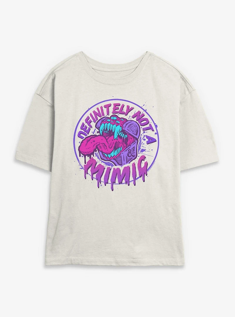 Dungeons & Dragons Definitely Not A Mimic Badge Womens Skimmer T-Shirt