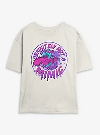 Dungeons & Dragons Definitely Not A Mimic Badge Womens Skimmer T-Shirt