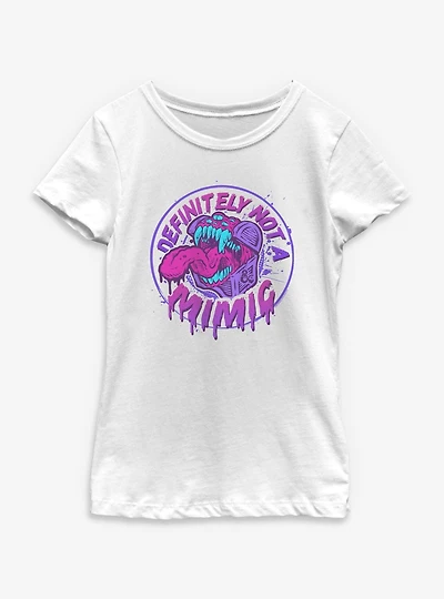 Dungeons & Dragons Definitely Not A Mimic Badge Youth Girls T-Shirt