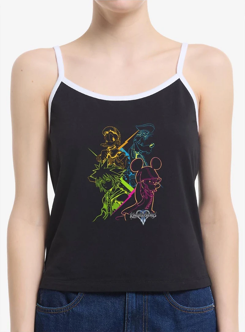 Disney Kingdom Hearts Main Party Womens Cami Tank Top