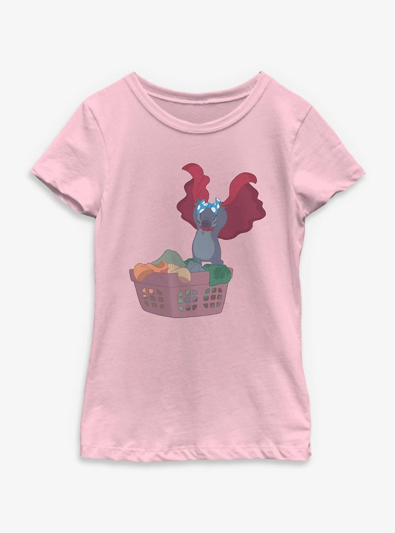 Disney Lilo & Stitch Laundry Monster Youth Girls T-Shirt