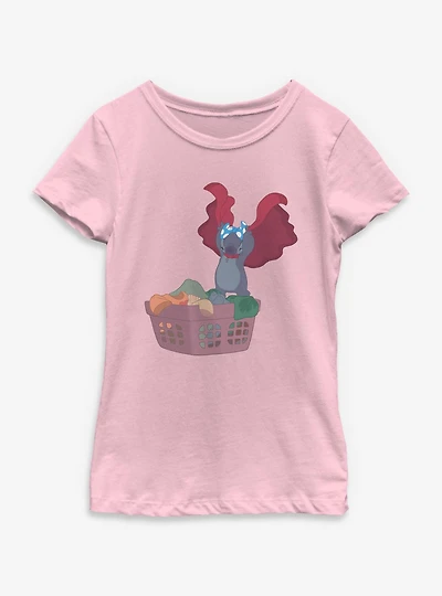 Disney Lilo & Stitch Laundry Monster Youth Girls T-Shirt