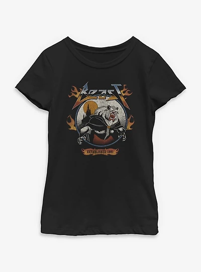 Disney Beauty and the Beast Flame Youth Girls T-Shirt