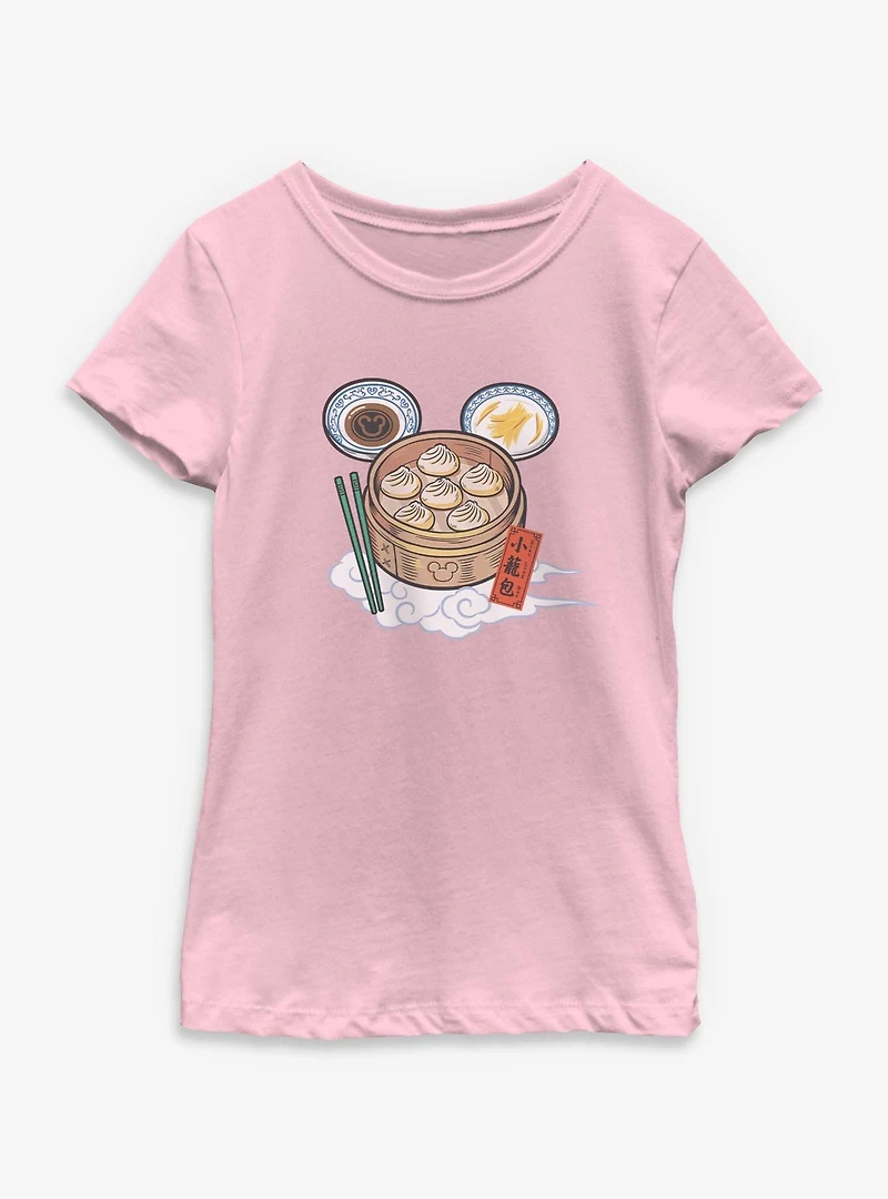 Disney Mickey Mouse Xialongbao Dumplings Youth Girls T-Shirt