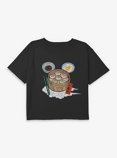 Disney Mickey Mouse Xialongbao Dumplings Youth Girls Boxy T-Shirt