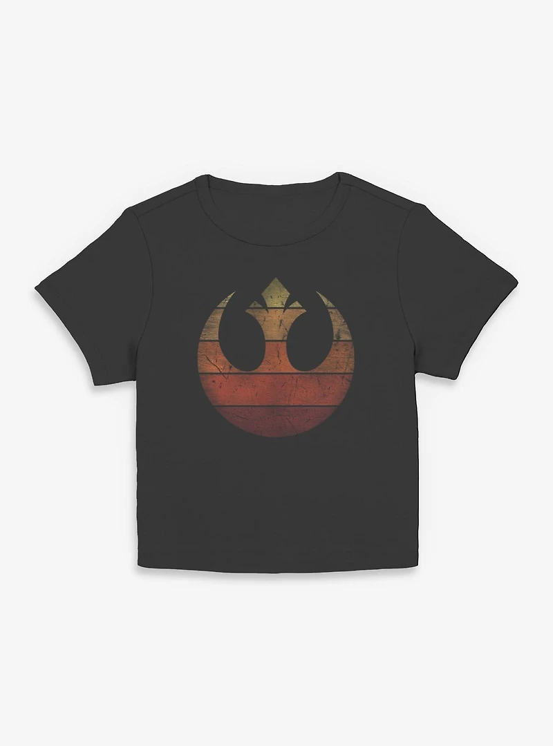 Star Wars Rebel Retro Gradient Womens Baby T-Shirt